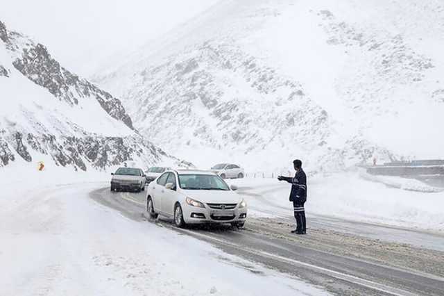 جاده سوادکوه و کیاسر برفی است