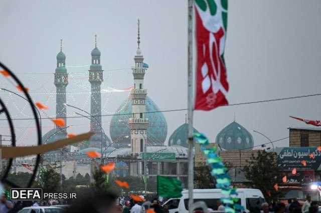 مسیر بهشتی قم جمکران مملو از زائران امام زمان (عج)