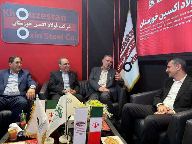 دیدار نماینده اهواز، مدیران صباانرژی و گروه ملی فولاد با مدیرعامل فولاد اکسین
