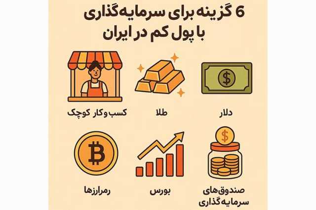 6 گزینه برای سرمایه گذاری با پول کم در ایران