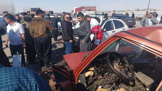 تصادف رانندگی در جاده ارومیه مهاباد با 4 کشته و زخمی