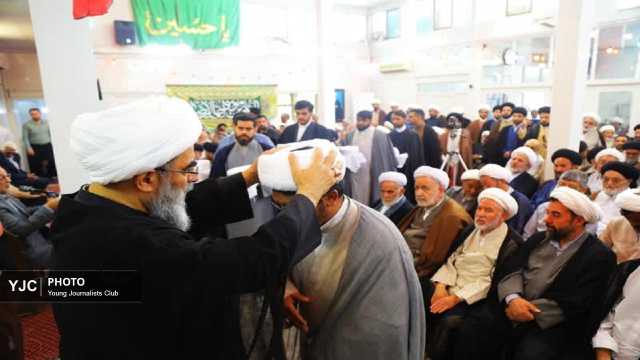 جشن میلاد امام رضا (ع) و عمامه‌گذاری طلاب در قم برگزار شد