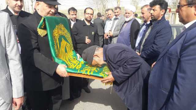 مراسم استقبال و جشن پرچم و خادمان بارگاه ملکوتی امام رضا (ع)