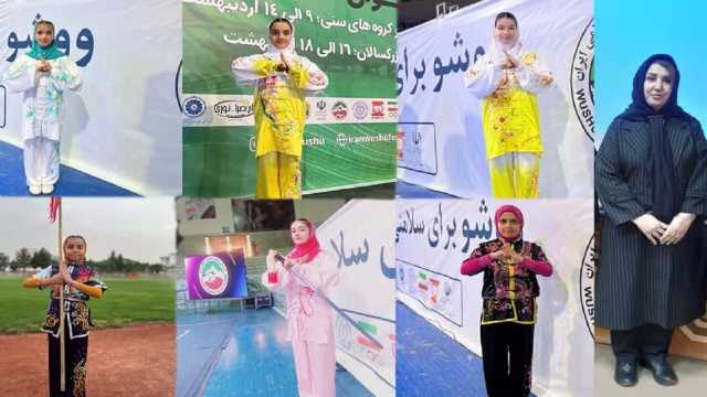 کسب مدال‌های رنگانگ سهم دختران ووشوکار یزدی