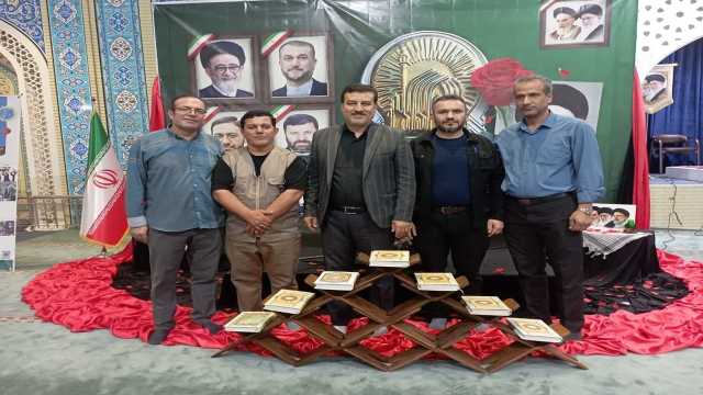 مراسم اولین سالگرد شهید آیت‌الله رئیسی و یاران شهیدش در شهر ماهدشت + عکس