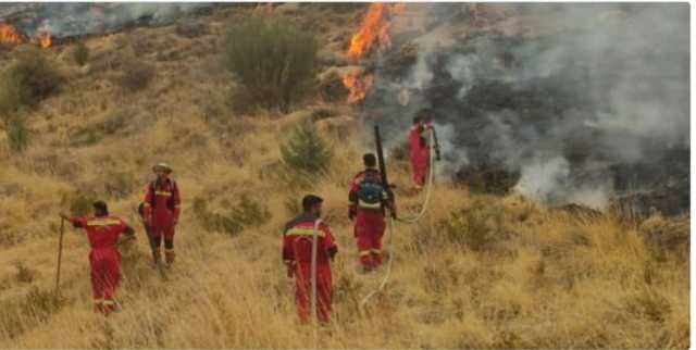 آتش‌سوزی گسترده در روستای «میرمینگه» هرسین مهار شد