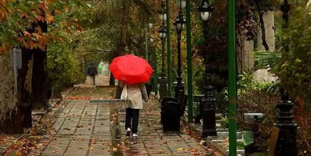 رگبار باران پدیده غالب جوی همدان