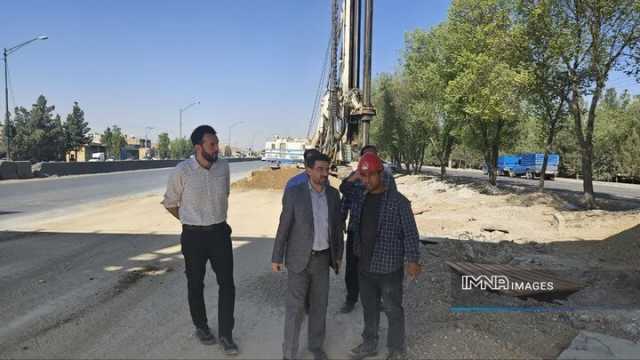 انتقال ترافیک اتوبان فرودگاه اصفهان به کندروها با آغاز عملیات عمرانی زیرگذر حصه