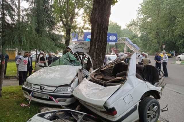 فوت 3 نفر در پی تصادف پراید در رشت