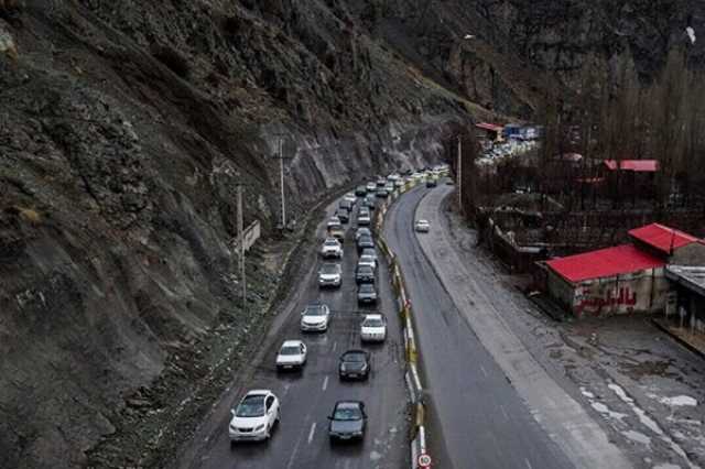 وضعیت جاده‌ها/ ترافیک سنگین در محور هراز