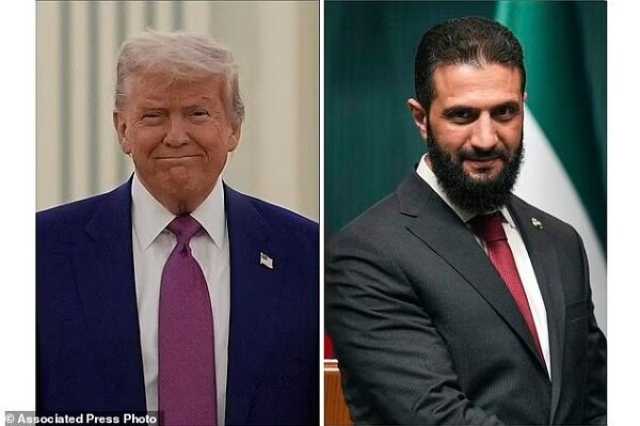 دیدار ترامپ و الجولانی در ریاض + عکس