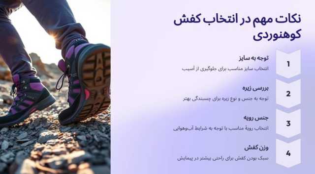 چرا کف کفش کوهنوردی متفاوت است؟ راز طراحی کفش‌های مخصوص طبیعت