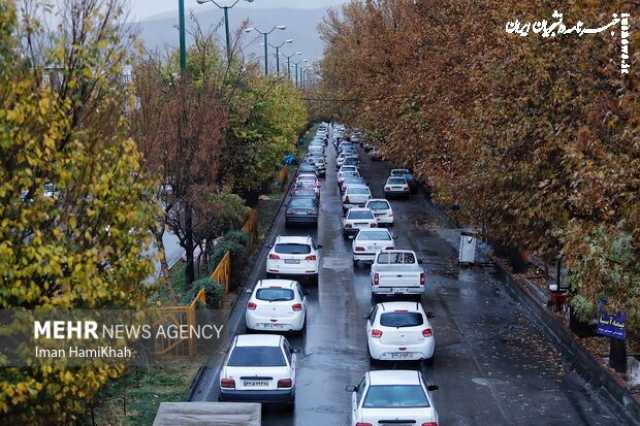 بارش باران در اکثر استانها / چالوس یک‌طرفه شد