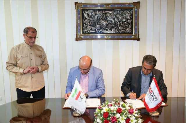 امضای تفاهم‌نامه کمیته ملی المپیک با سازمان توسعه و نوسازی معادن وزارت صمت