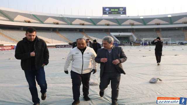 بازدید ناظر بازی استقلال – الشرطه از ورزشگاه آزادی