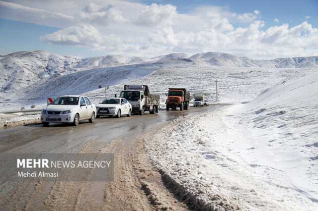 بارش برف و باران در جاده‌های 6 استان / آخرین وضعیت جوی ترافیکی جاده های شمالی